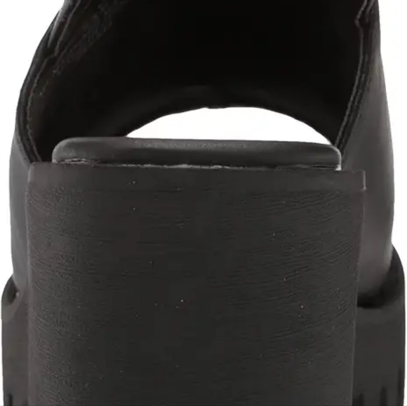 BLACK MADDEN GIRL SONNY PLATFORM CHUNKY HEEL CLOG SANDALS SIZE 10 - Picture 6 of 12